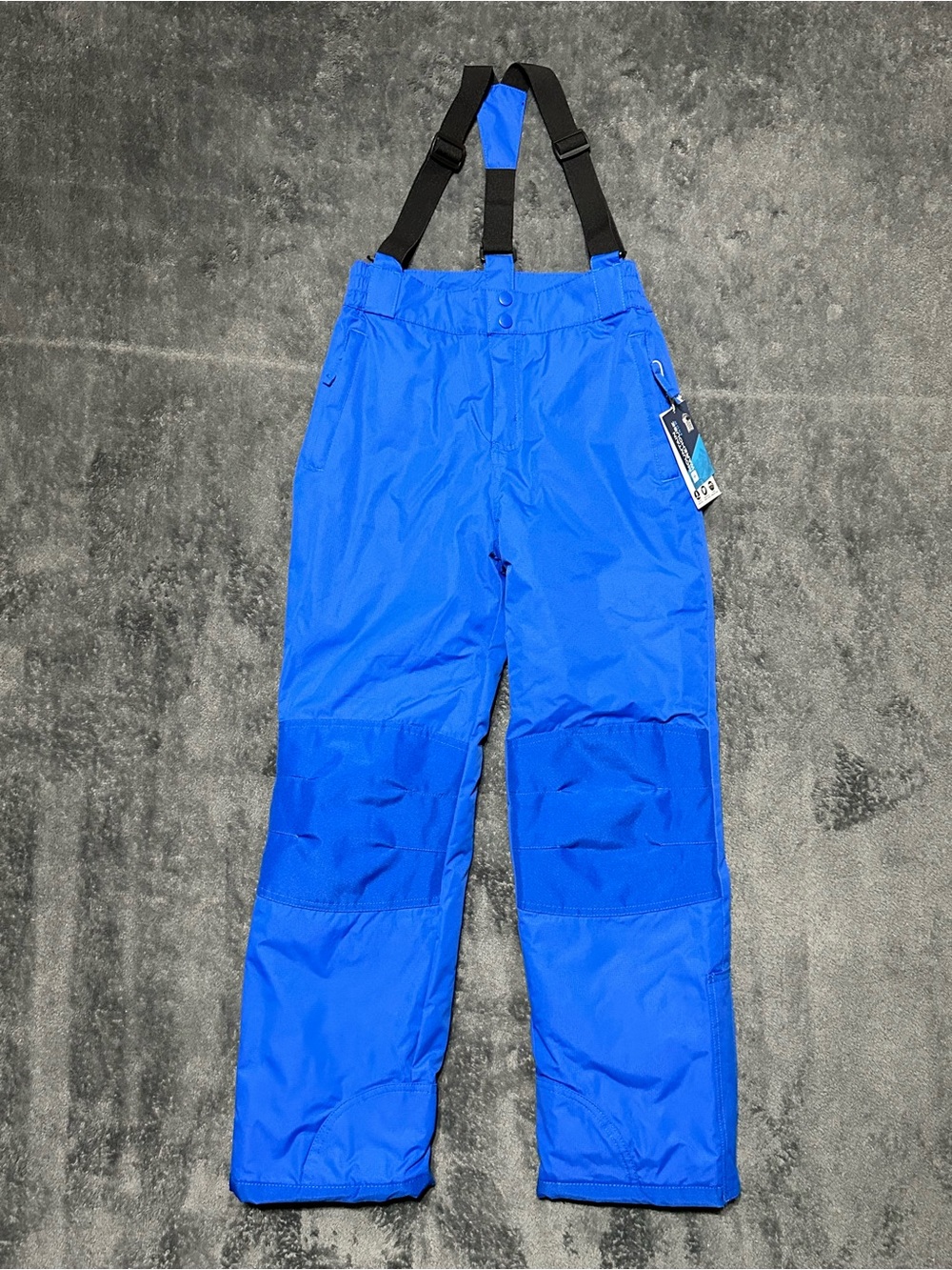 🆕 Mountain Warehouse Bright Blue Snow Bibs with Adjustable Black Suspenders